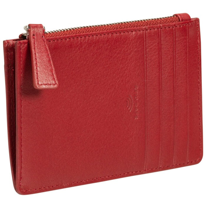 Mancini Basket Weave RFID Secure Card Case and Coin Pocket 6