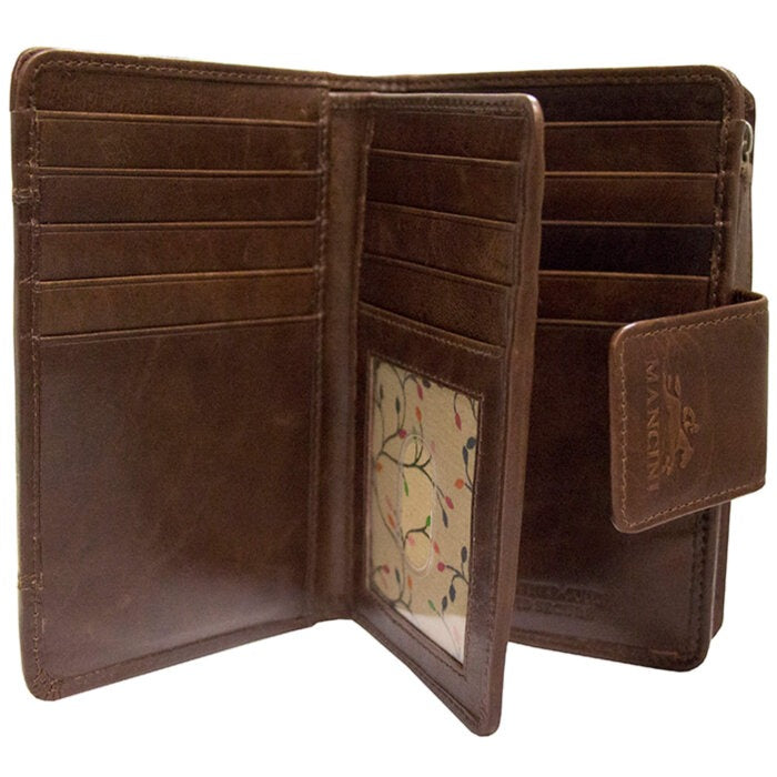Mancini Casablanca Ladies’ RFID Secure Medium Clutch Wallet 15
