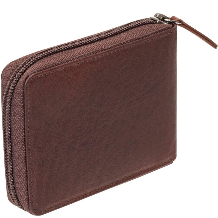 MANCINI Buffalo RFID Secure Zippered Billfold with Removable Passcase 9