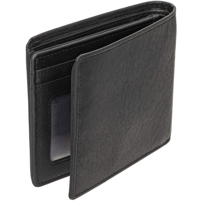 MANCINI Buffalo RFID Secure Center Wing Wallet with Coin Pocket 13