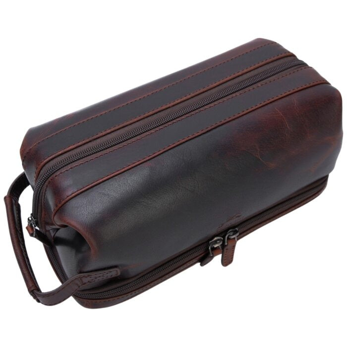 MANCINI Buffalo Classic Toiletry Kit with Zippered Organizer 8