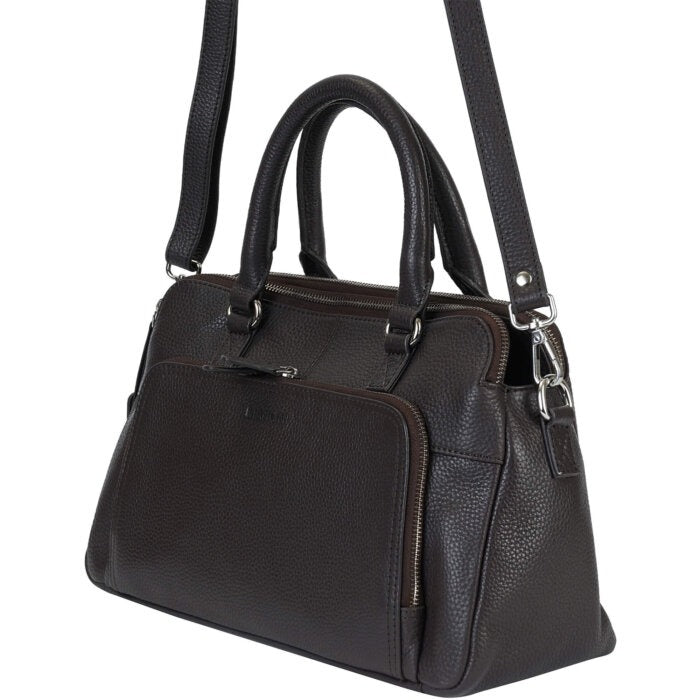 Mancini Pebbled Jennifer Satchel Bag 39