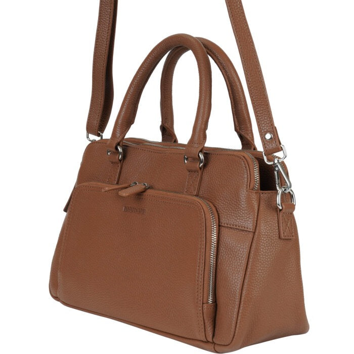 Mancini Pebbled Jennifer Satchel Bag 18