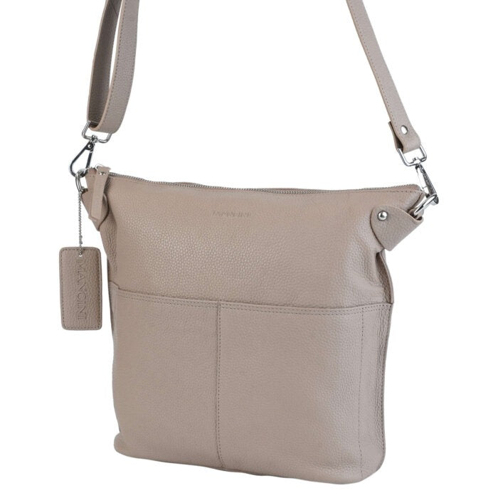 Mancini Pebbled Susan Crossbody Hobo 7