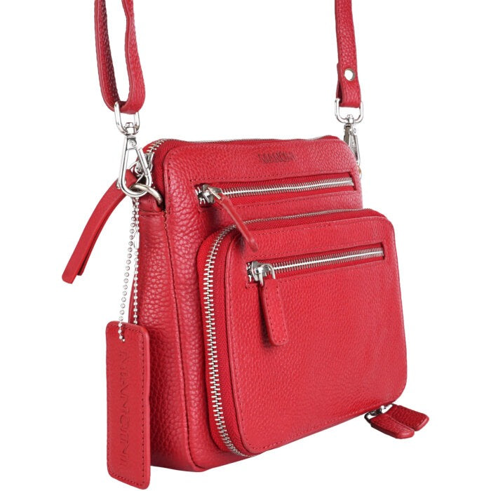 MANCINI Pebbled Valerie Small Crossbody Bag 10