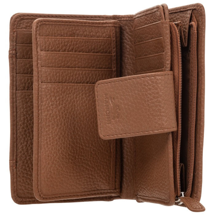 Mancini Pebbled Ladies’ RFID Medium Clutch Wallet 6
