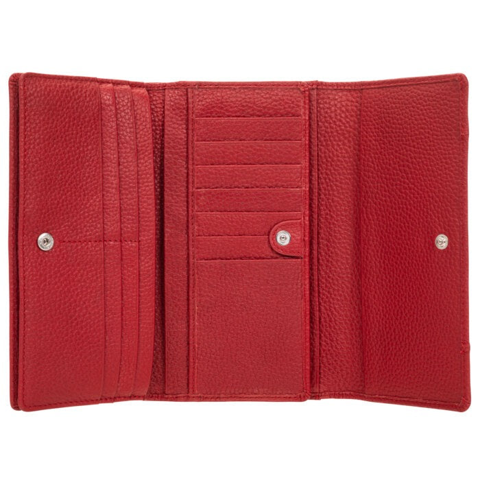 Portefeuille Mancini en cuir à trois volets (édition grainée) 20
