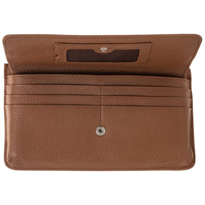 Mancini Pebbled Ladies RFID Crossbody Wallet 21