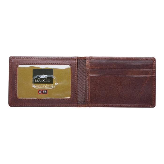 MANCINI Boulder Men’s RFID Secure Wallet with Removable Passcase & Coin Pocket 13