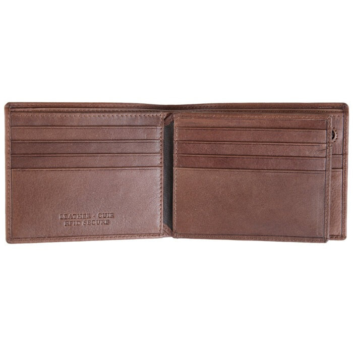 MANCINI Bellagio Center Wing RFID Wallet with Coin Pocket 7