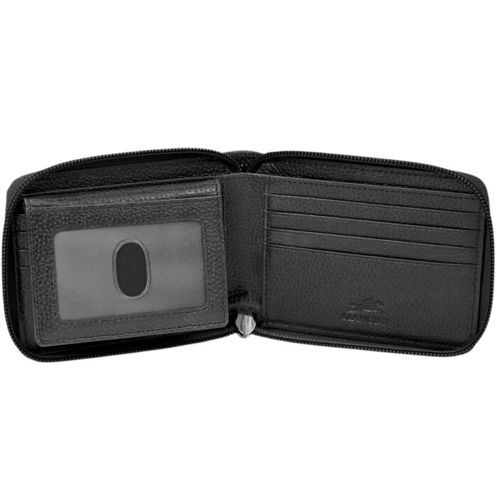 MANCINI Fifth Avenue RFID Zippered Billfold with Removable Passcase 13