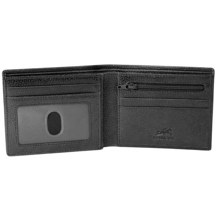 MANCINI Fifth Avenue RFID Secure Center Wing Wallet with Coin Pocket 9
