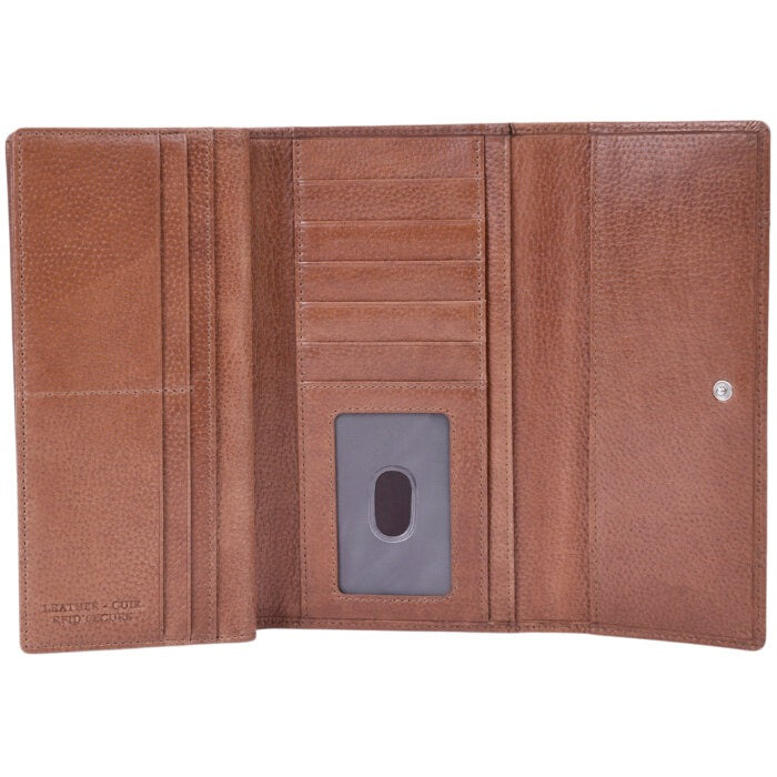 Mancini Fifth Avenue RFID Secure Quad Fold Wallet 16