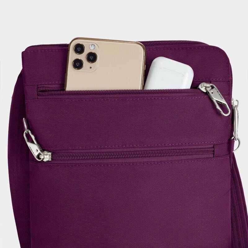 Travelon Anti-Theft Classic Slim Double Zip Crossbody 93