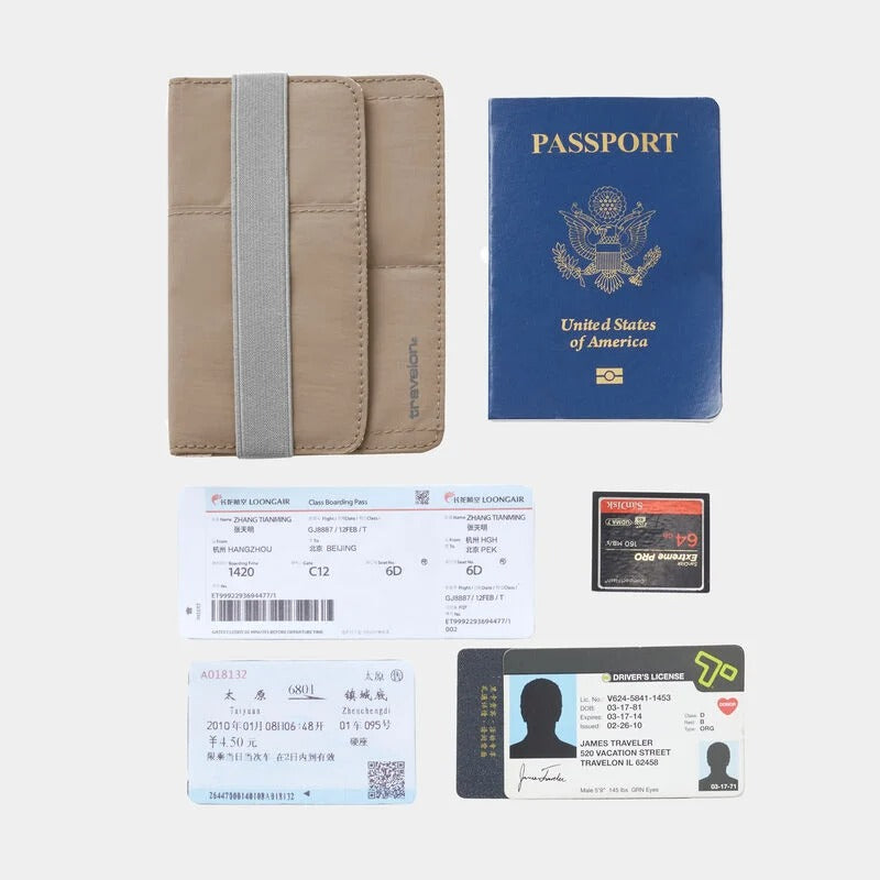 Travelon RFID Blocking Flap Closure Passport Case 13