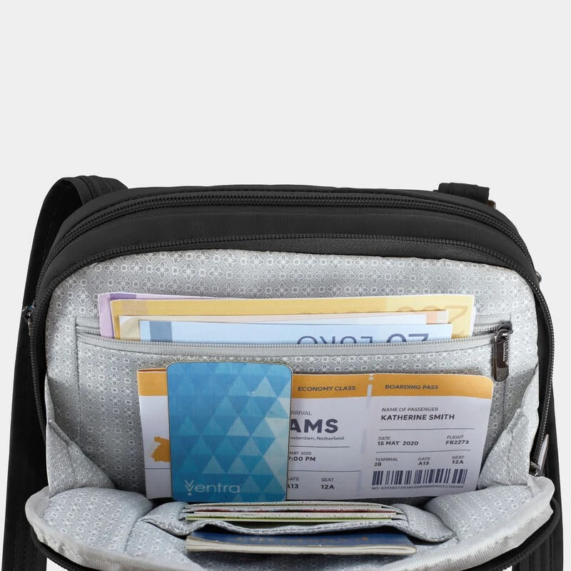 Travelon Runways Anti-Theft Double Compartment Crossbody 85