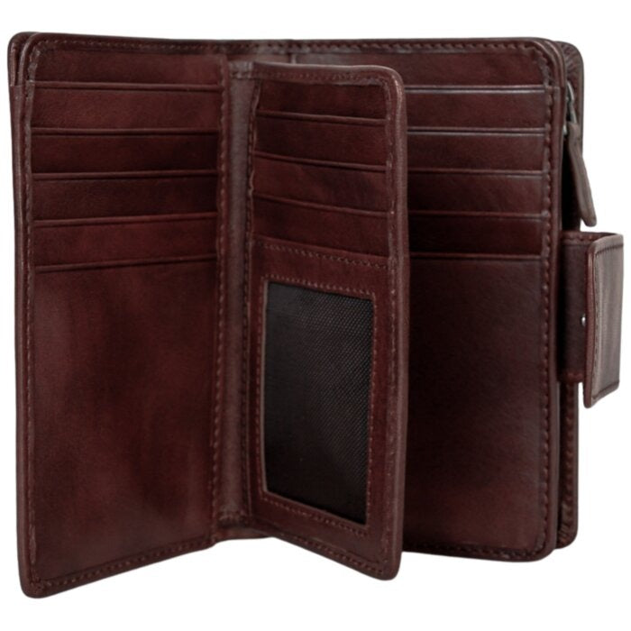 Mancini Pelle D’oro RFID Secure Medium Clutch Wallet 15