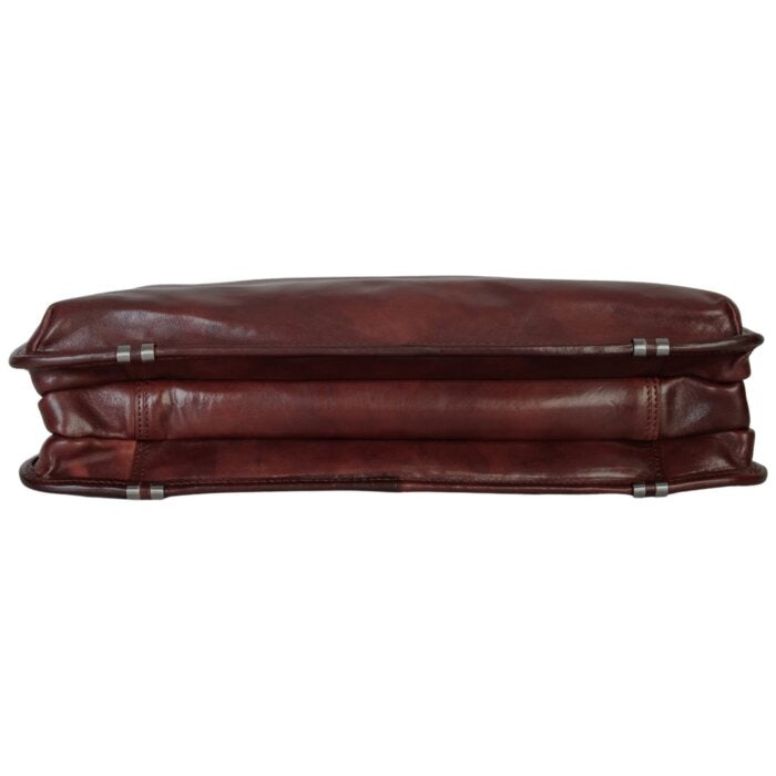 Mancini Pelle D’oro Triple Compartment 15.6” Laptop / Tablet Briefcase 15