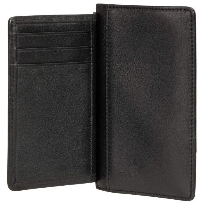 Mancini Basket Weave RFID Secure Card Case and Coin Pocket 18