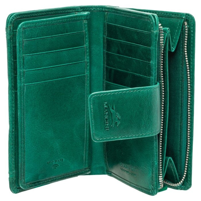 Mancini South Beach RFID Secure Medium Clutch Wallet 34