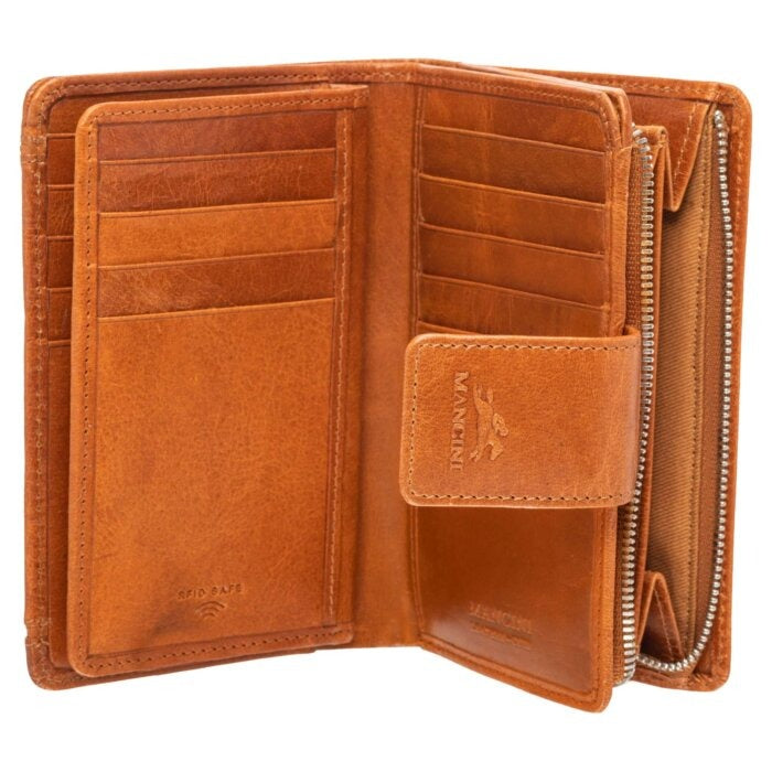Mancini South Beach RFID Secure Medium Clutch Wallet 7