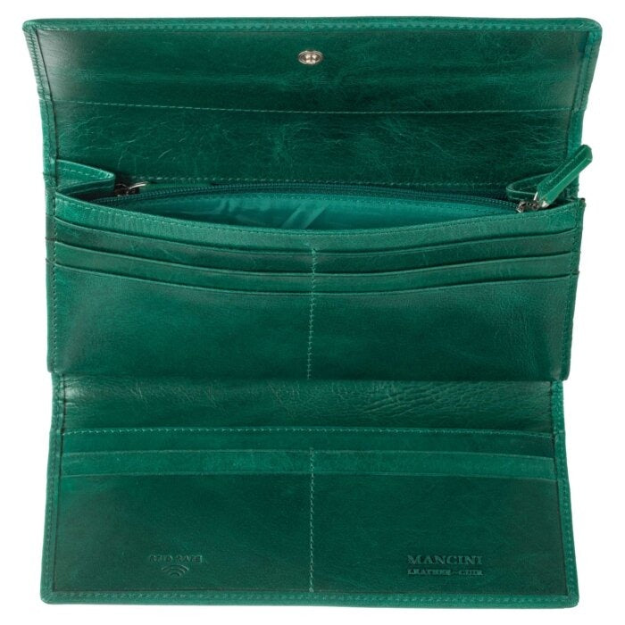 Mancini South Beach RFID Secure Trifold Wallet 28