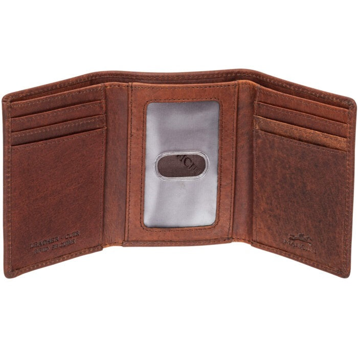 MANCINI Buffalo RFID Secure Trifold Wallet 11