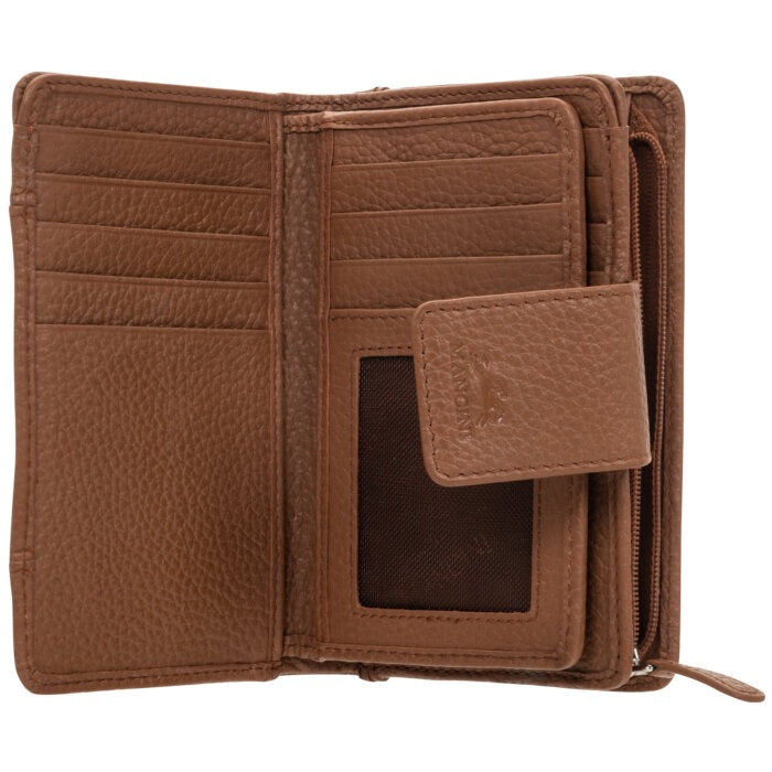 Mancini Pebbled Ladies’ RFID Medium Clutch Wallet 7