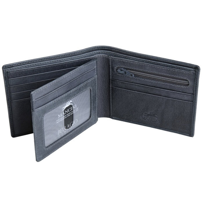 MANCINI Bellagio Center Wing RFID Wallet with Coin Pocket 16