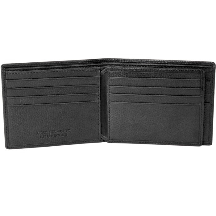 MANCINI Fifth Avenue RFID Secure Center Wing Wallet with Coin Pocket 10