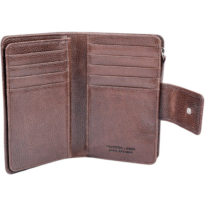 Mancini Fifth Avenue RFID Secure Medium Clutch Wallet 14