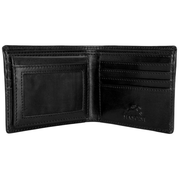 Mancini Pelle D’oro RFID Secure Left Wing Billfold 18