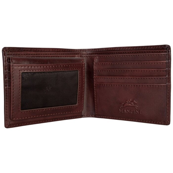 Mancini Pelle D’oro RFID Secure Left Wing Billfold 9