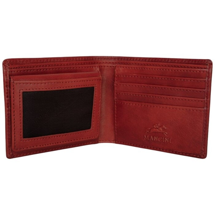 Mancini Pelle D’oro RFID Secure Left Wing Billfold 4