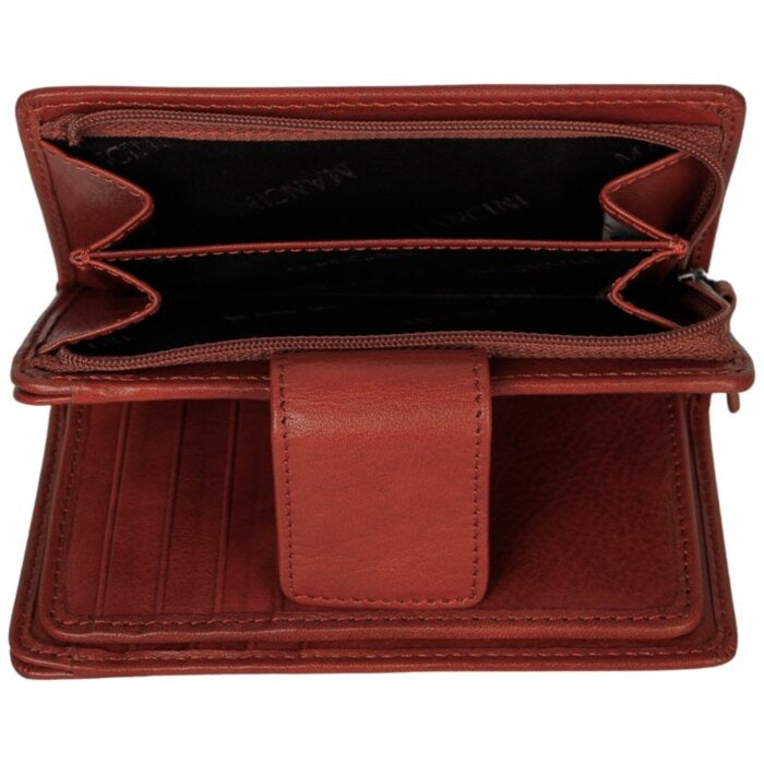 Mancini Pelle D’oro RFID Secure Medium Clutch Wallet 10