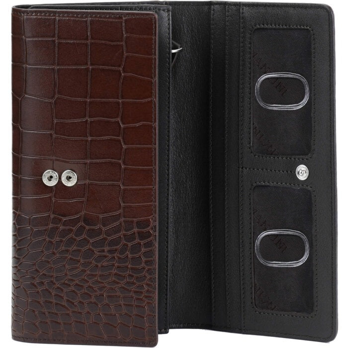 Mancini Croco2 Women’s Trifold Wallet 10