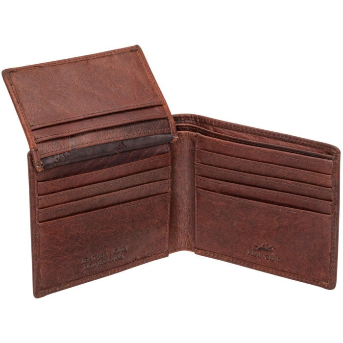 MANCINI Buffalo RFID Secure Left Wing Billfold 8