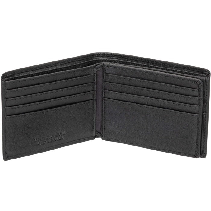 MANCINI Buffalo RFID Secure Center Wing Wallet with Coin Pocket 3