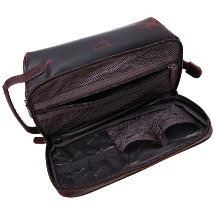 MANCINI Buffalo Classic Toiletry Kit with Zippered Organizer 4