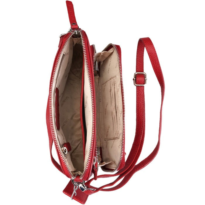 MANCINI Pebbled Valerie Small Crossbody Bag 4