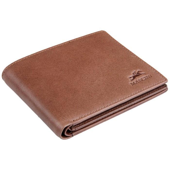 MANCINI Bellagio Center Wing RFID Wallet with Coin Pocket 9