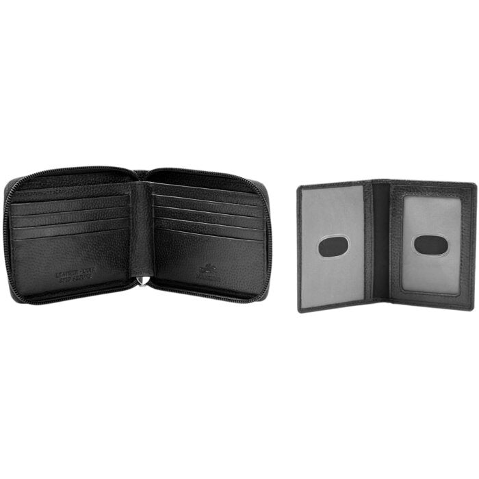 MANCINI Fifth Avenue RFID Zippered Billfold with Removable Passcase 9