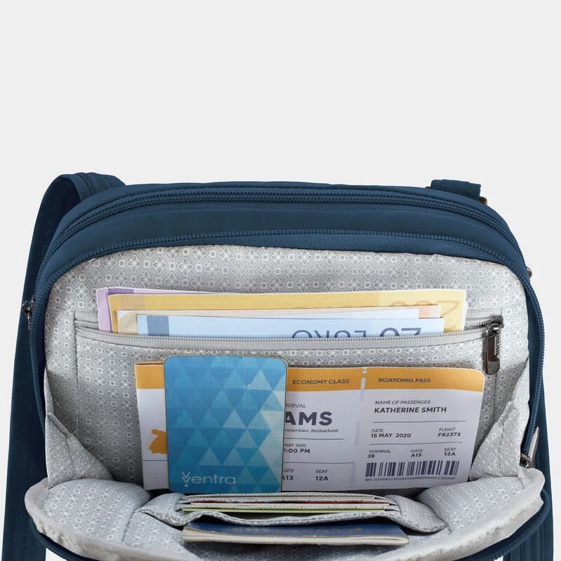 Travelon Runways Anti-Theft Double Compartment Crossbody 22