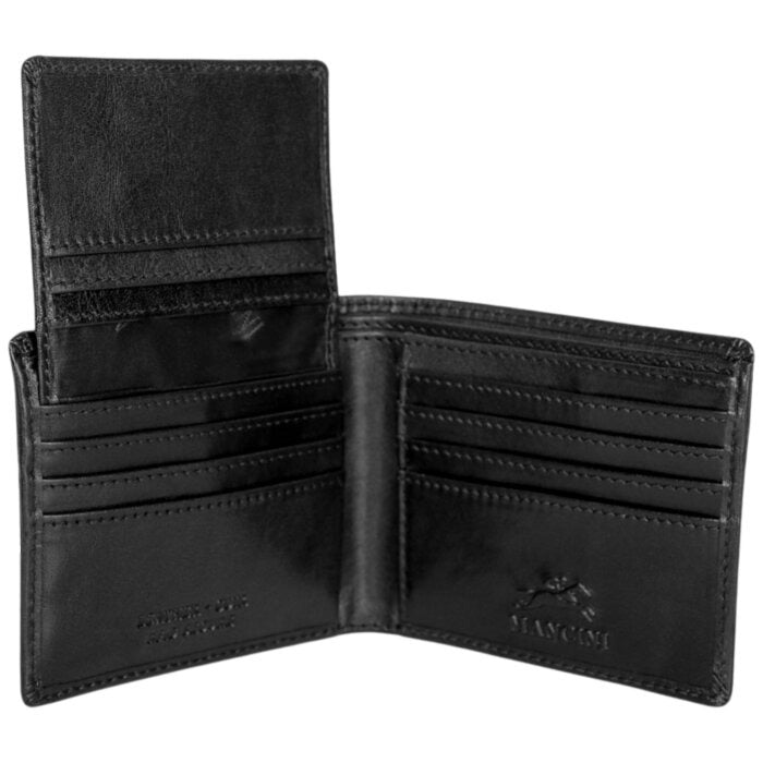Mancini Pelle D’oro RFID Secure Left Wing Billfold 19
