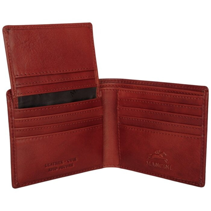 Mancini Pelle D’oro RFID Secure Left Wing Billfold 5