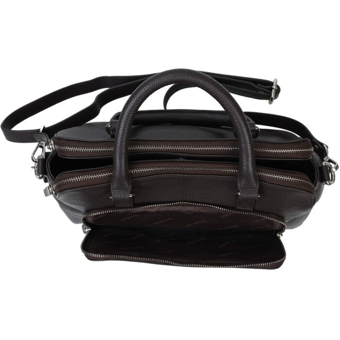 Mancini Pebbled Jennifer Satchel Bag 33