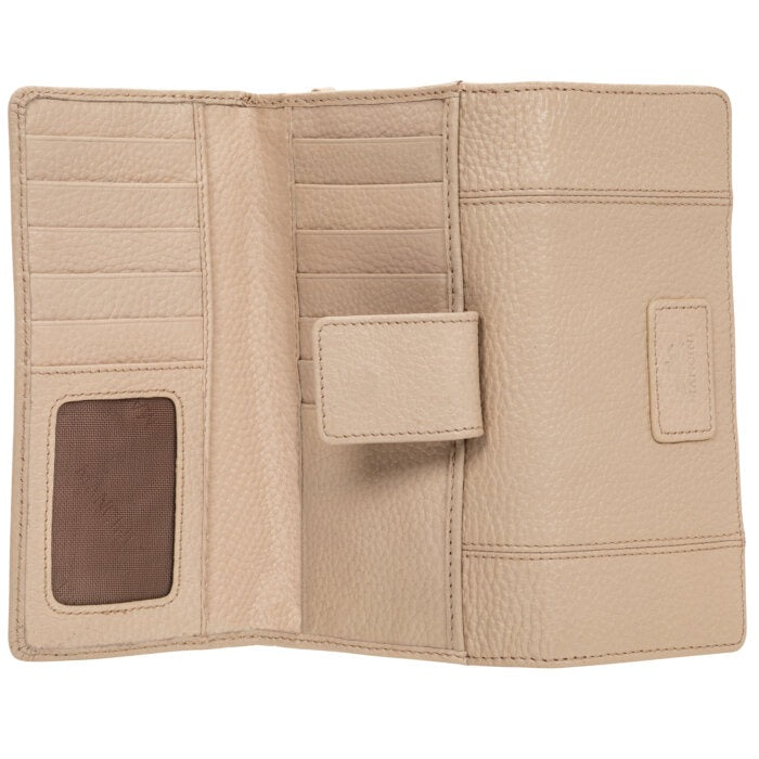 Mancini Pebbled Ladies’ RFID Medium Clutch Wallet 9