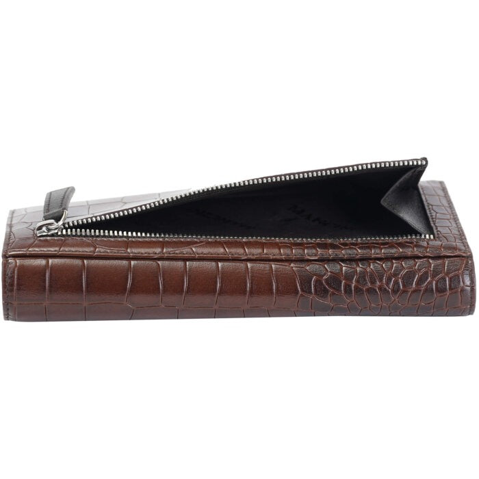 Mancini Croco2 Women’s Trifold Wallet 12