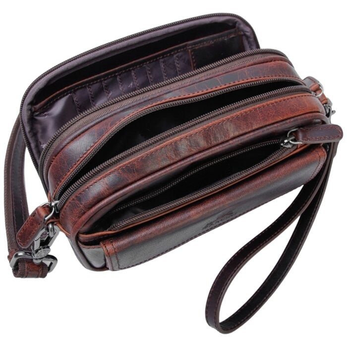MANCINI Buffalo Unisex Bag with Zippered Organizer Pocket 7