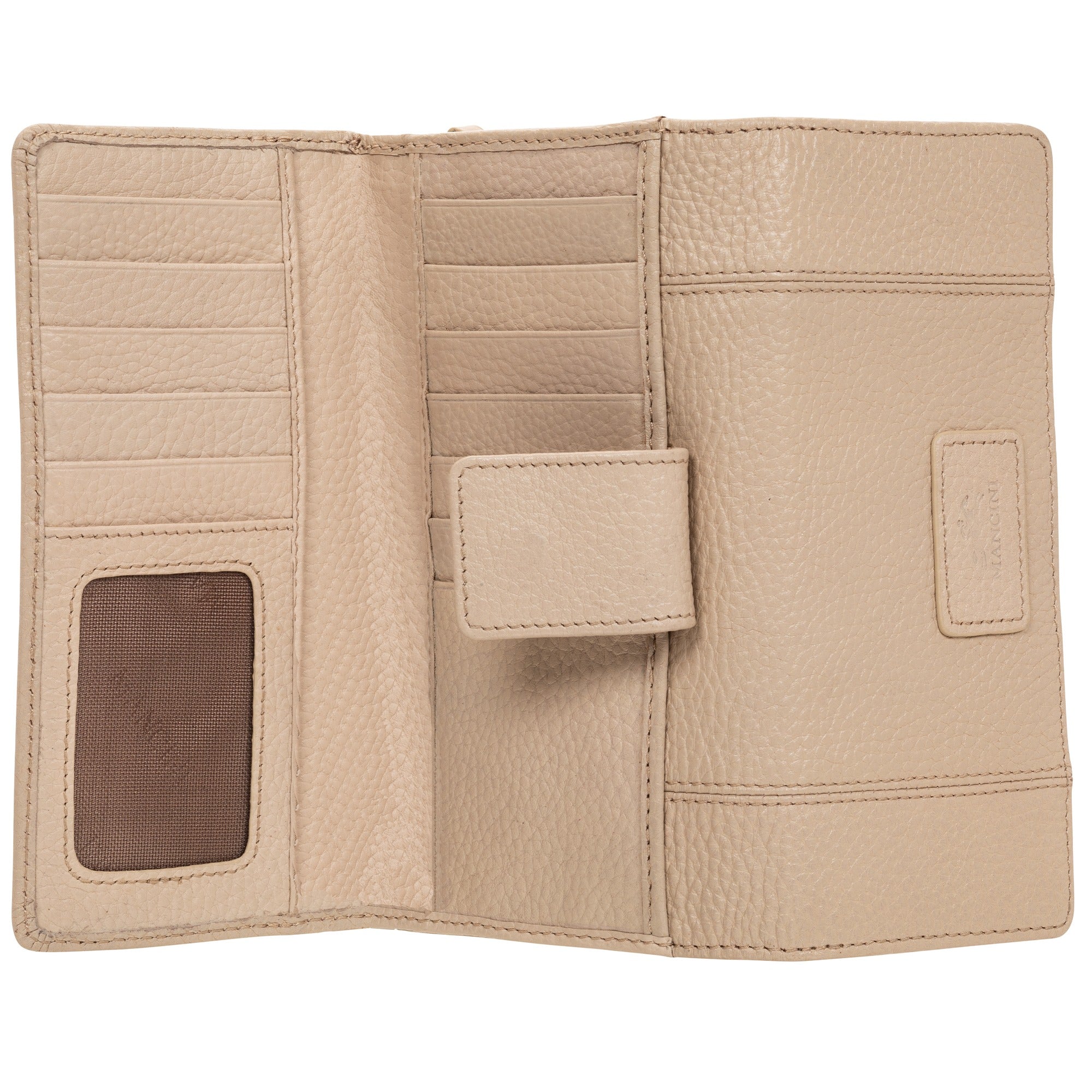 Mancini Pebbled Ladies’ RFID Medium Clutch Wallet 2